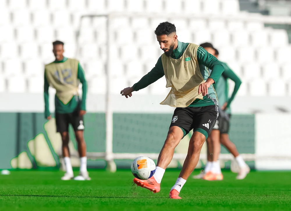 The Saudi national football team on Friday completed its preparatory training camp in Riyadh ahead of the start of the 26th Gulf Cup, set to take place in Kuwait from Saturday to Jan. 3 next year. (SAFF)