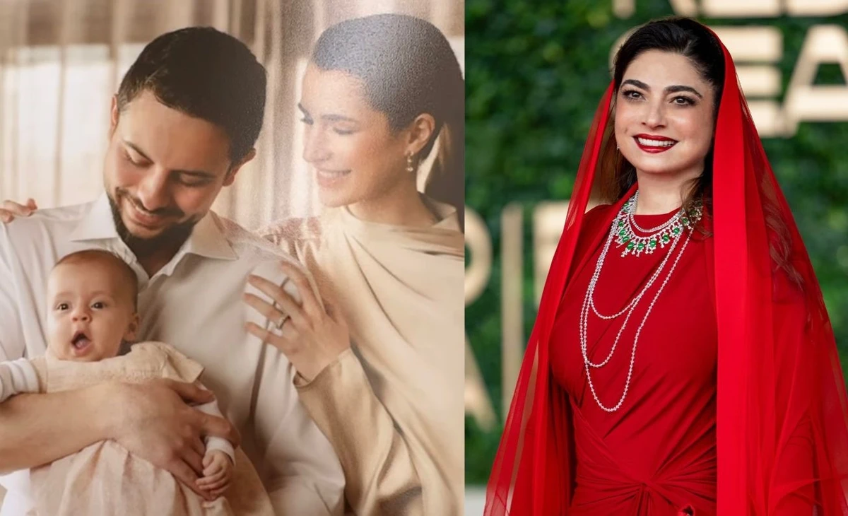 Saudi designer Honayda Serafi has revealed a holiday greeting card from Jordan’s Crown Prince Hussein bin Abdullah and Princess Rajwa Al-Hussein. (Instagram)