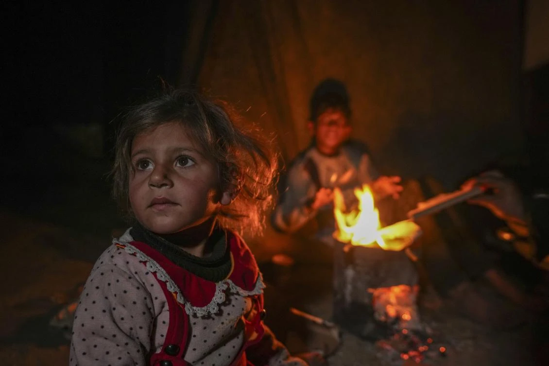 At least 945,000 people need winterization supplies, which have become prohibitively expensive in Gaza, the UN said in an update. (AP)