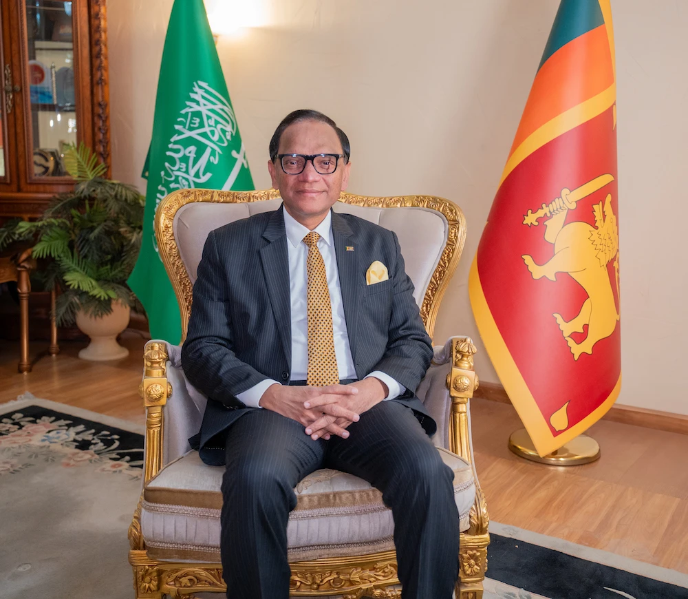 Sri Lankan Ambassador Omar Lebbe Ameer Ajwad. (AN Photo/Loai Elkelawy)
