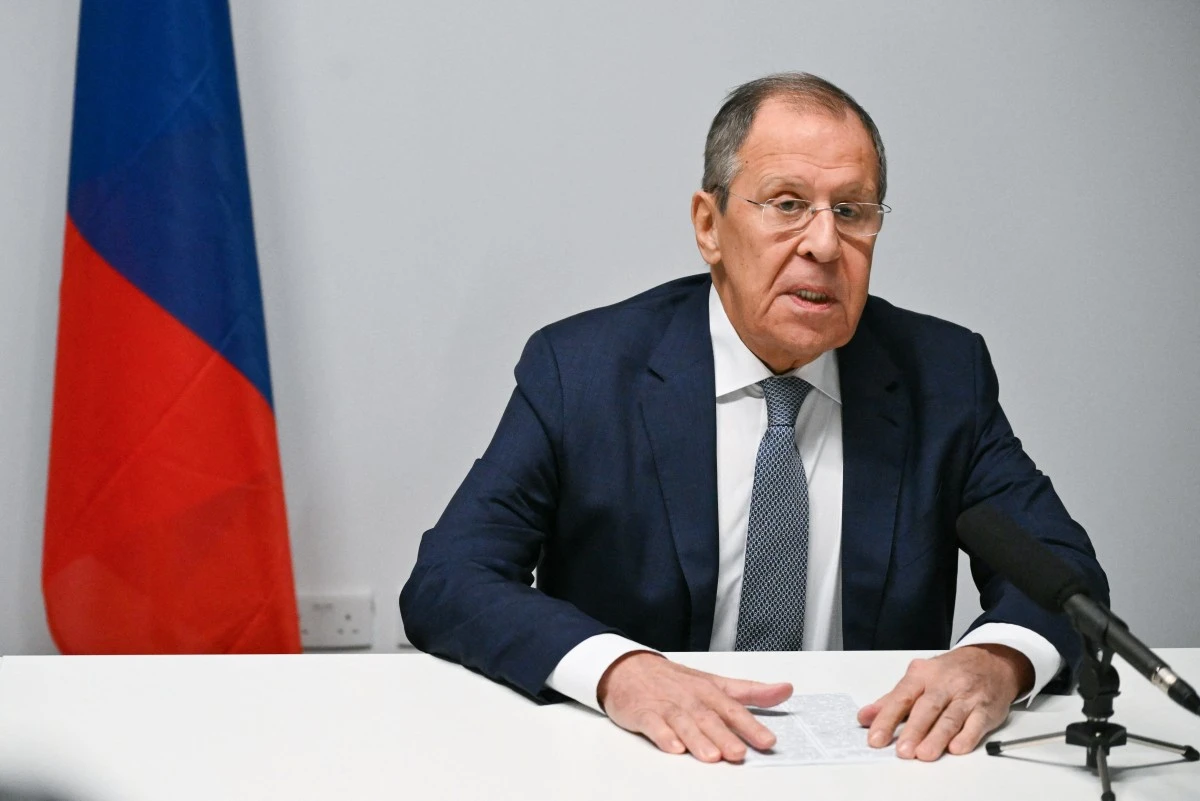 Russia's Foreign Minister Sergey Lavrov addresses media during a press conference. (File/AFP)