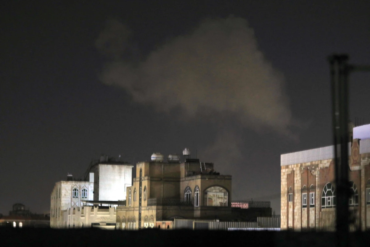An air strike hit Yemen's capital on Dec. 27, a day after deadly Israeli raids, according to the Iran-backed Houthis who blamed the US and Britain for the latest attack. (AFP)