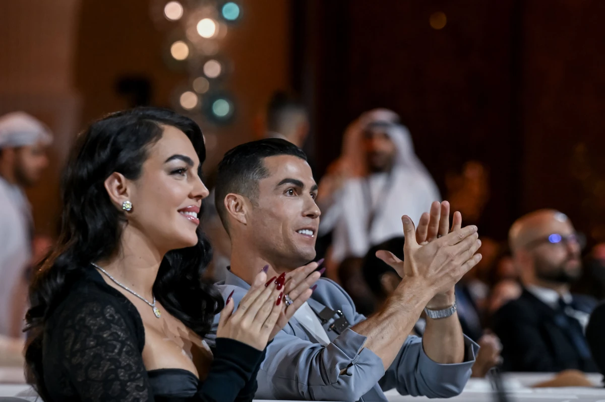 Georgina Rodriguez attended the event alongside her longtime partner Cristiano Ronaldo. (Getty Images)