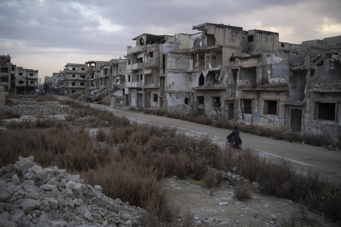 Syrian security forces are conducting a security sweep in the city of Homs, state media reported on Thursday. (AP)