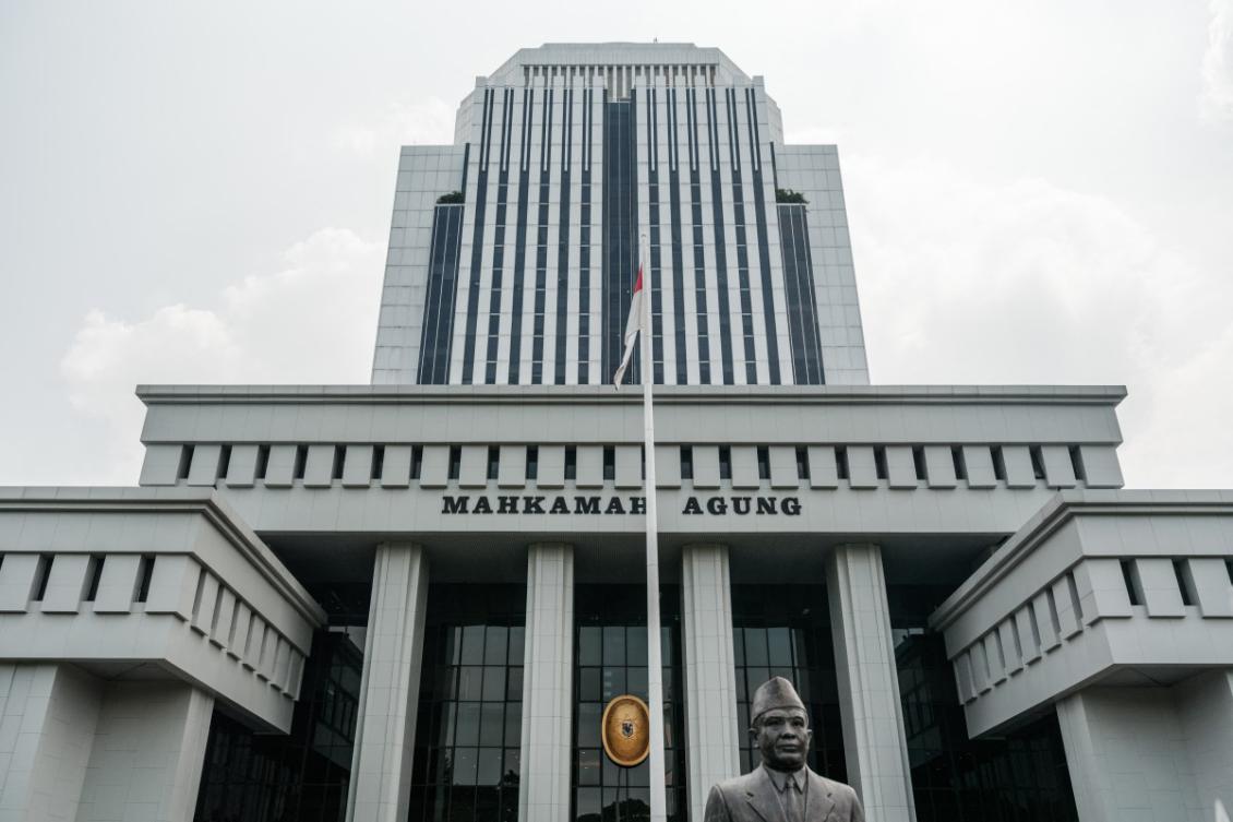 A general view of the Supreme Court in Jakarta on July 22, 2024. (AFP)
