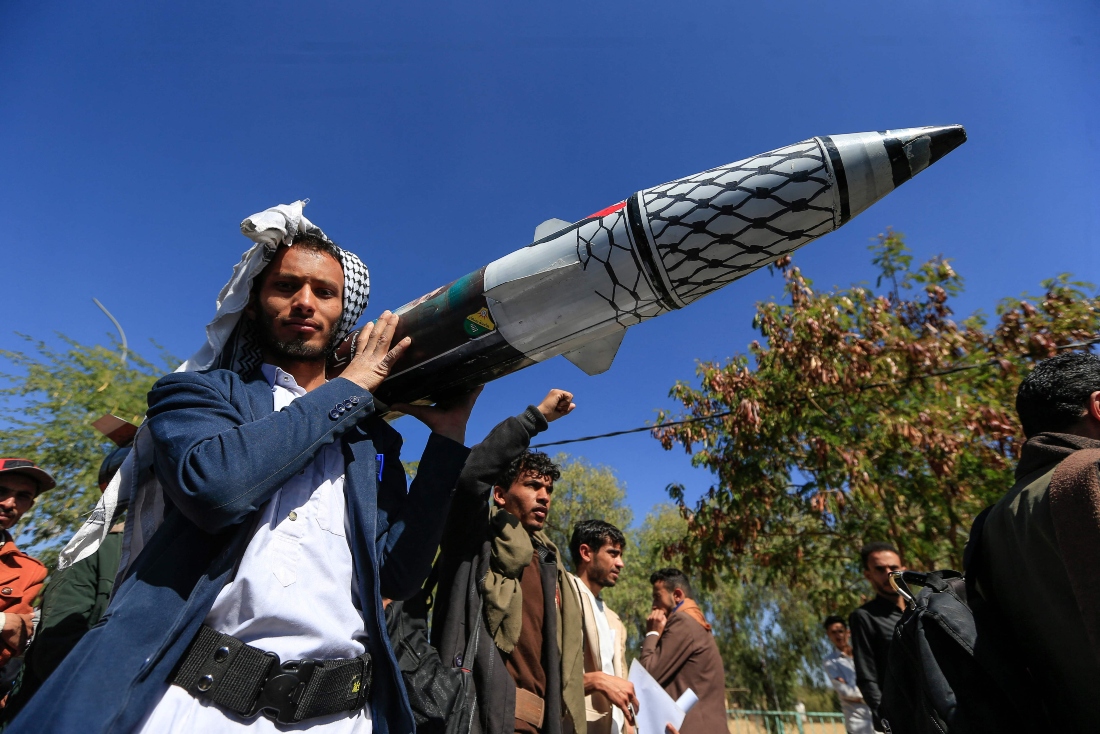 The Houthis control much of Yemen, including the capital Sanaa, and have proven willing to repeatedly launch missile and drone attacks at Israel from afar, despite posing a limited threat to it militarily. (FILE/AFP)