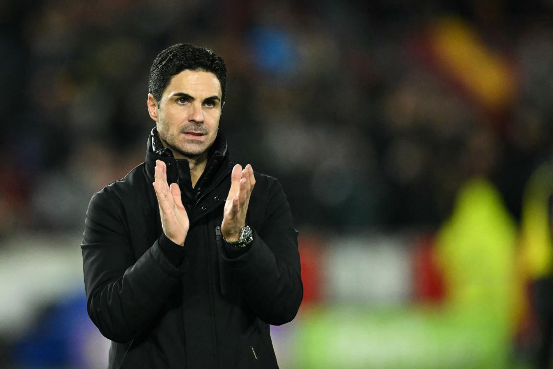 Mikel Arteta says Arsenal must “flip that coin” as they hunt down Premier League leaders Liverpool in a quest to be crowned champions of England after two agonizing near-misses. (AFP)