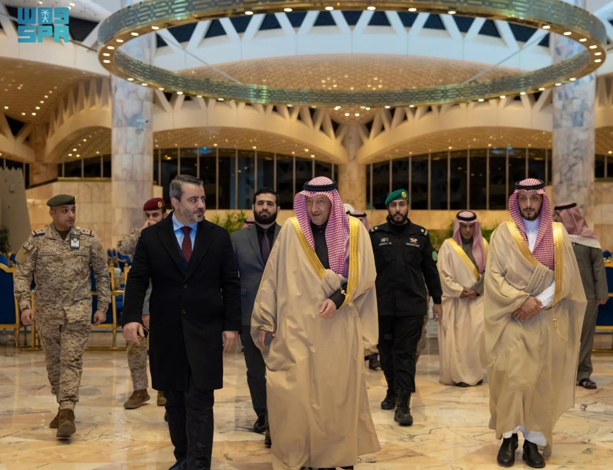The minister said Saudi Arabia expressed its support for the Syrian people and the new Syrian administration. (SPA)