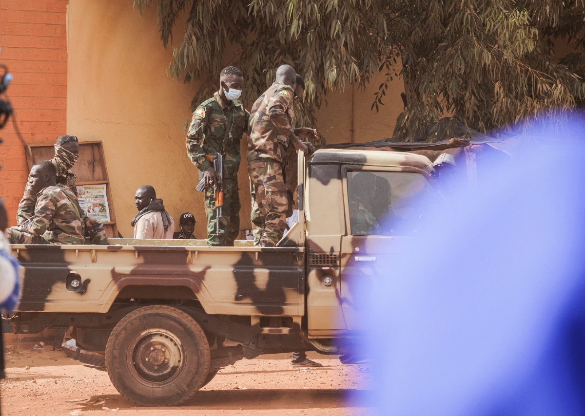 Malian army soldiers are seen on patrol in Bamako in this photo taken on December 29, 2022. (AFP file)