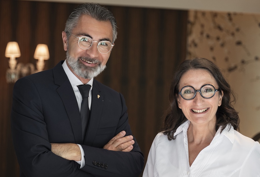 David Sinapian and Anne-Sophie Pic. (Supplied)