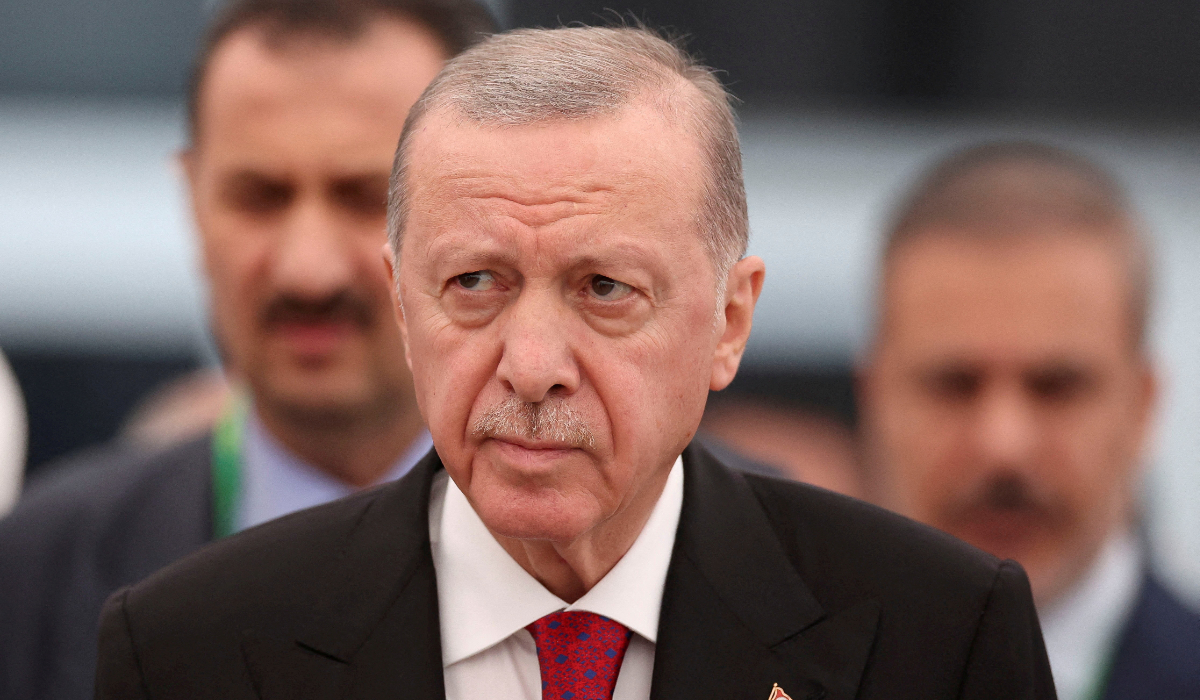 Turkish President Tayyip Erdogan attends the G20 summit in Rio de Janeiro, Brazil, November 19, 2024. (REUTERS)