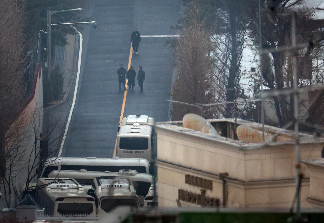 Impeached South Korean President Yoon Suk Yeol remained holed up in his residence surrounded by hundreds of guards preventing his arrest. (Reuters)