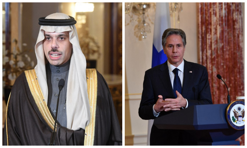 Saudi FM discusses regional developments with Blinken during call