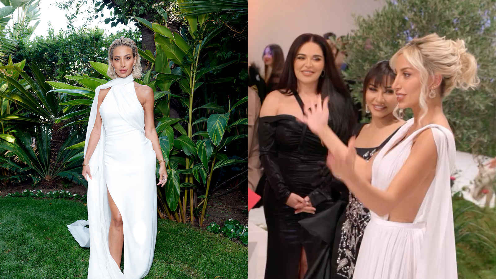 Los Angeles-based Saudi influencer Model Roz made a surprise appearance in season three of 'Dubai Bling.' (Getty Images and Instagram)