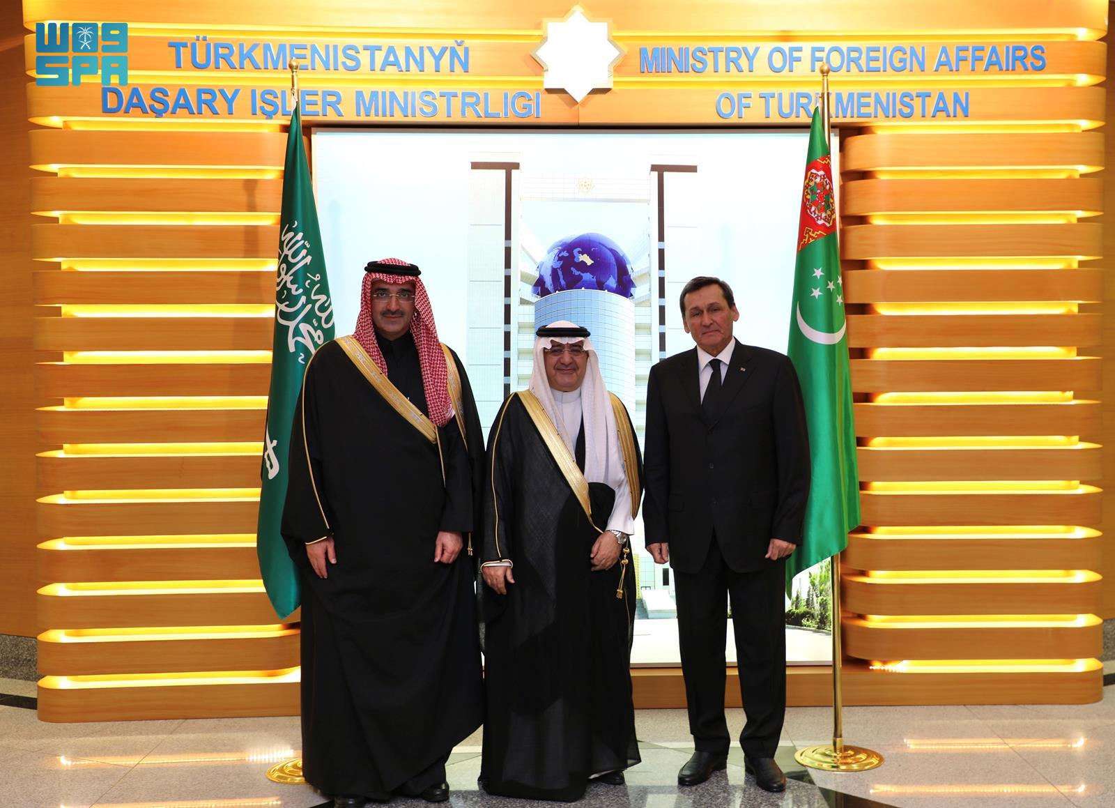 Saudi fund's CEO Sultan Al-Marshad signed an $80 million development loan agreement with Rahimberdi Jepbarov, chairman of the Turkmenistan State Bank for Foreign Economic Affairs.(SPA)