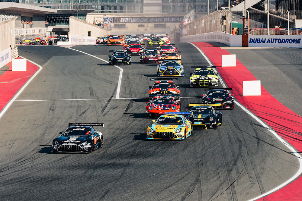 The 20th edition of the 24H Dubai race will take place at Dubai Autodrome at the weekend. (Supplied)