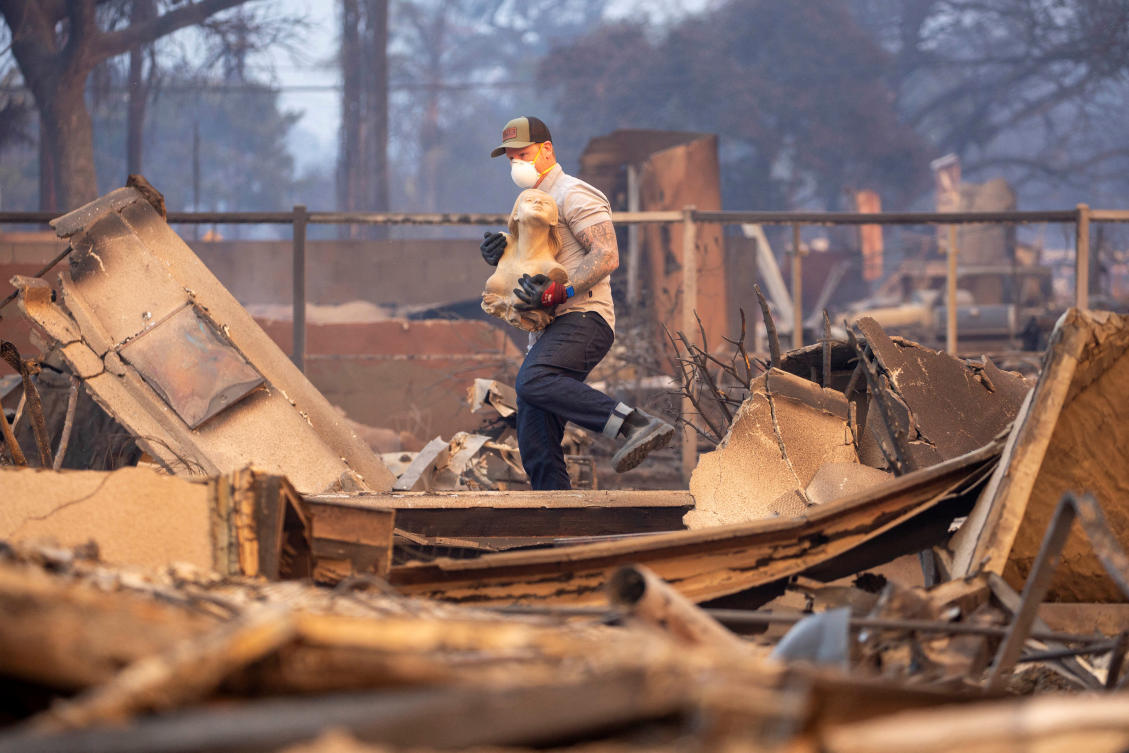 Far from Hollywood’s wealth, Los Angeles fire survivors feel forgotten