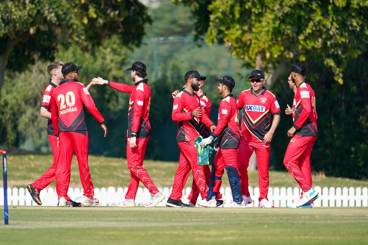 Desert Vipers players during their win over Gulf Giants in a warm-up match at the ICC Academy in Dubai. (Supplied)