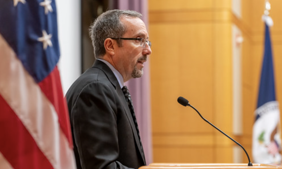 Discussions to ensure a “responsible transition” in Syria to prevent a rise in terrorism, provide basic services to citizens and ensure good relations with regional nations are progressing, the US acting undersecretary for political affairs John Bass said. (X/@State Dept/File Photo)