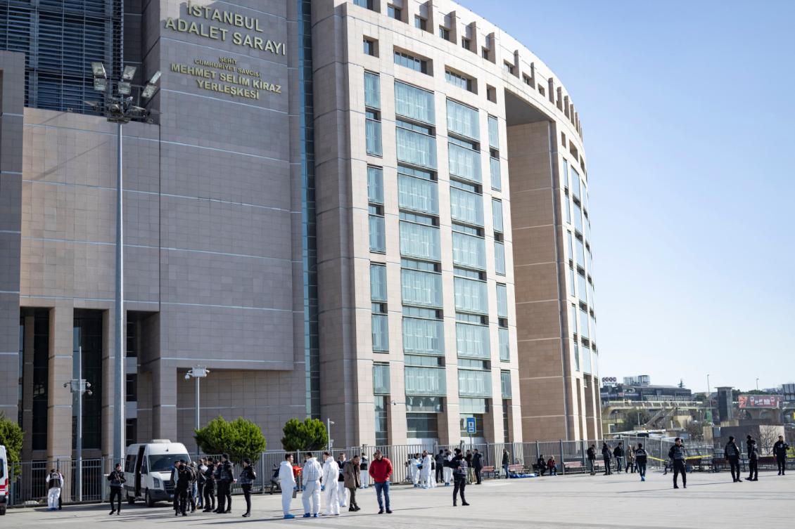 The Caglayan courthouse, in Istanbul on February 6, 2024. (File/AFP)