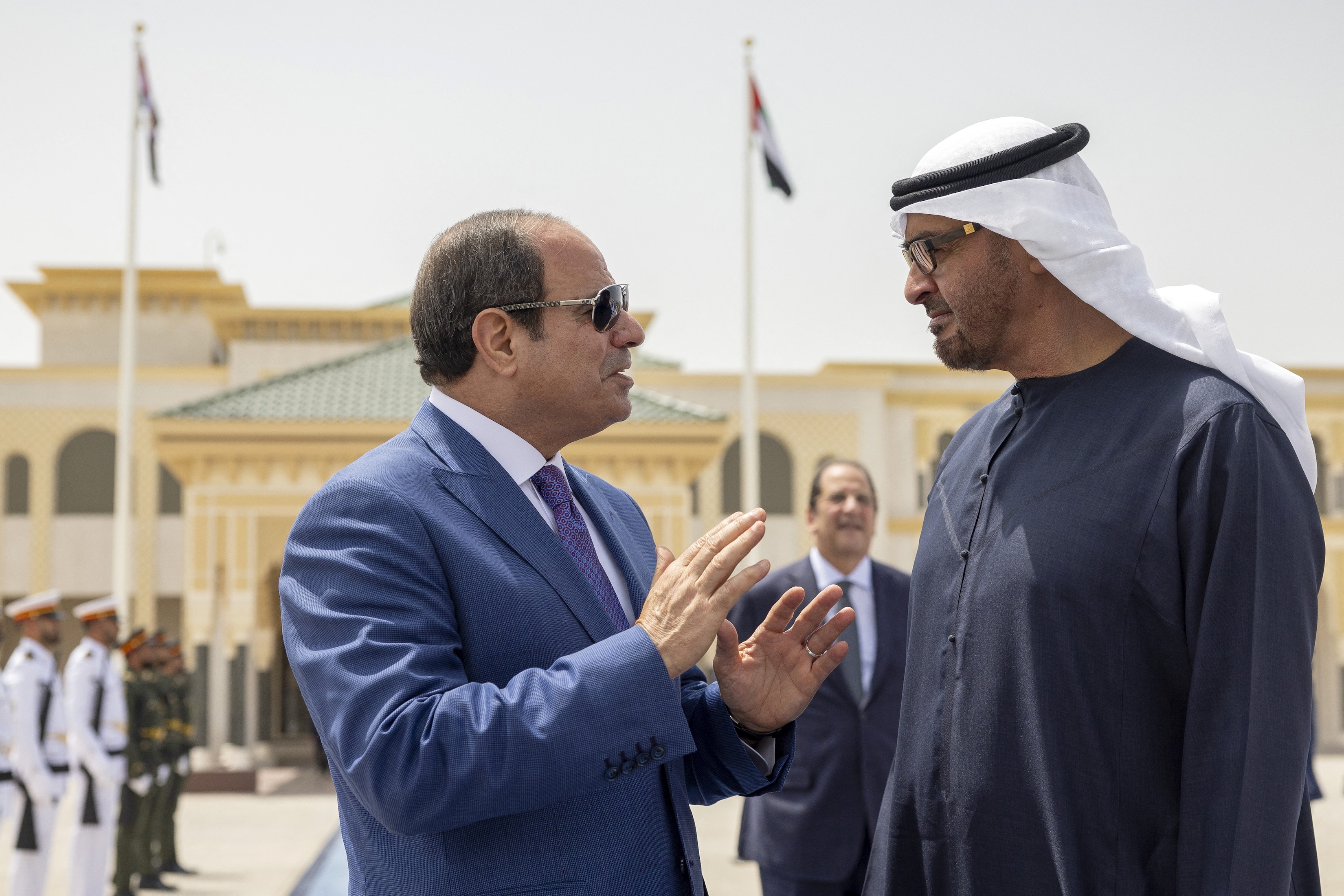 UAE president welcomes Egyptian counterpart in Abu Dhabi
