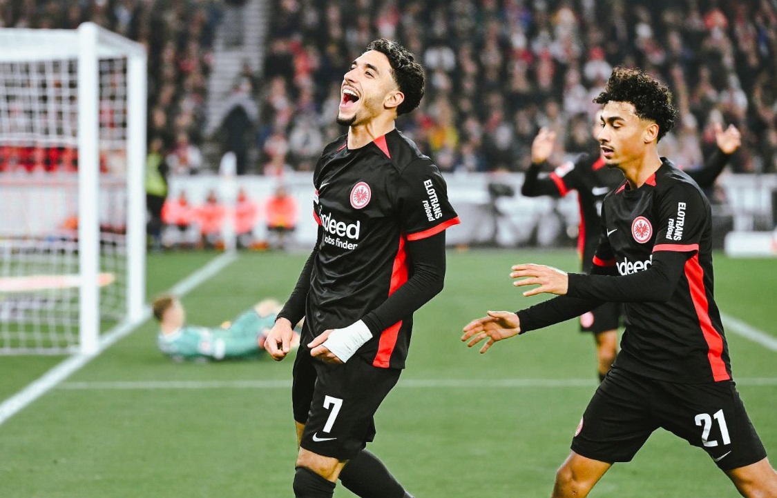 With half a season played, red-hot Omar Marmoush (L) has put Eintracht Frankfurt on course for a first top-four finish in over 30 years and placed Europe’s elite clubs on high alert. (X/@OmarMarmoush)