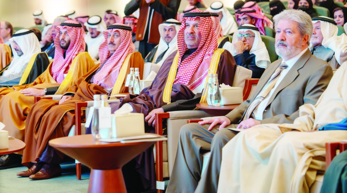 Prince Faisal bin Salman bin Abdulaziz Al Saud at the centennial celebration of Kings of Arabia book at the King Abdulaziz Historical Center in Riyadh. (AN photo by Jafar AlSaleh)