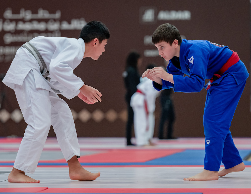 The second day of Khaled bin Mohamed bin Zayed Jiu-Jitsu Championship saw action in the U-14 and U-16 categories. (UAEJJF)