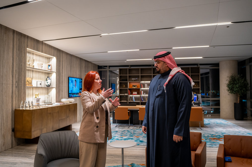 Faisal Alibrahim speaks to Arab News ahead of the World Economic Forum annual meeting in Davos. (AN Photo)
