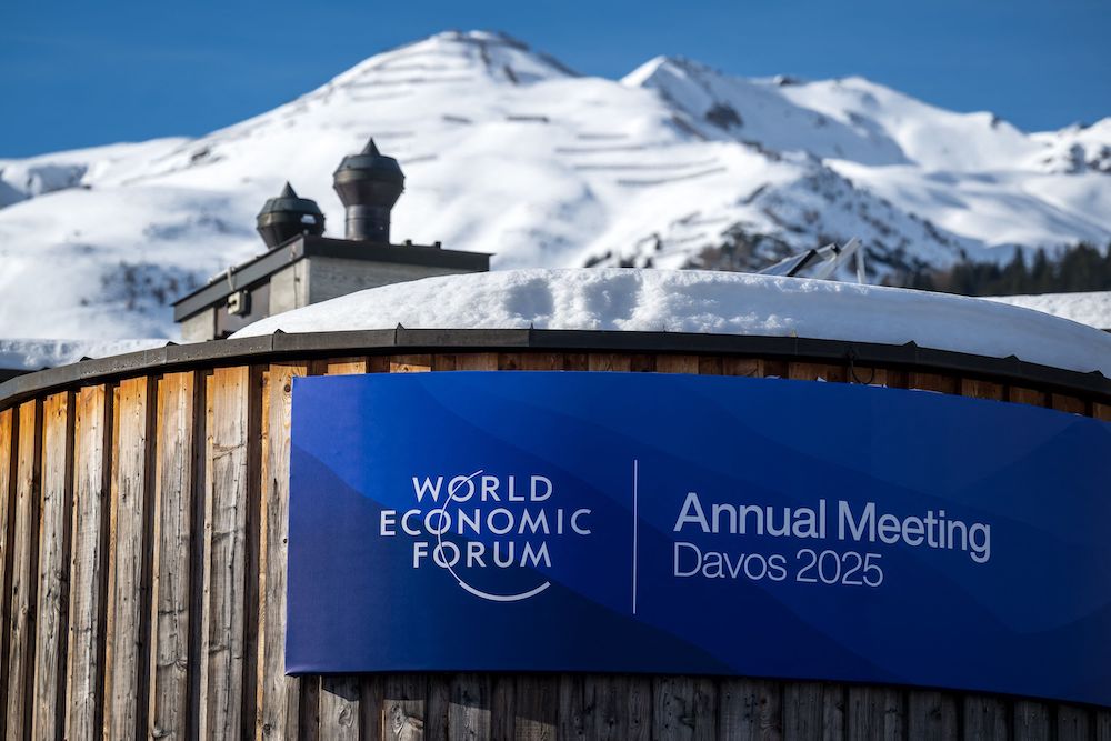 What was widely spoken in Davos was the warmer weather, an unavoidable consequence of the climate change that the World Economic Forum has so desperately tried to combat. (AFP)