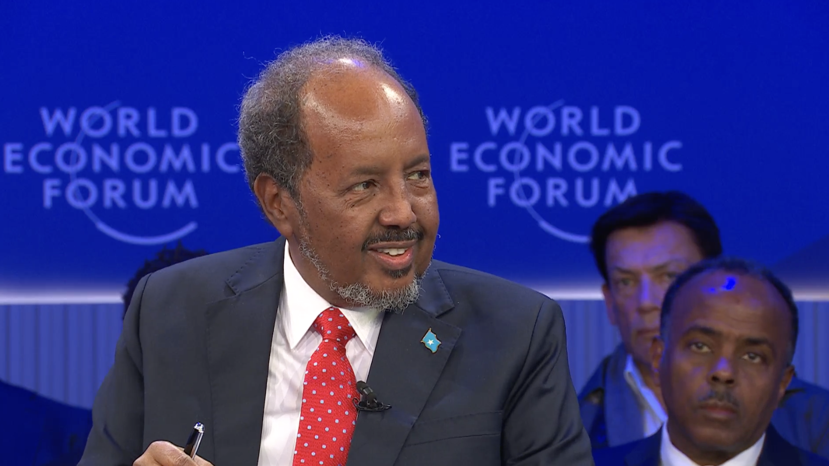 Somali President Hassan Sheikh Mohamud stressed the importance of capacity-building within state institutions as a critical step in restoring public trust. (Screen shot)