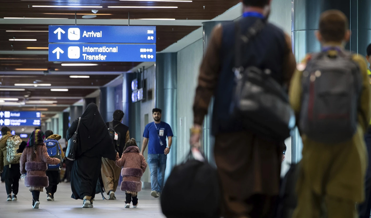 This photo provided by US Embassy in Philippines shows the arrival of Afghan US Special Immigrant Visa Applicants in the Philippines on January 6, 2025. (AP/File)