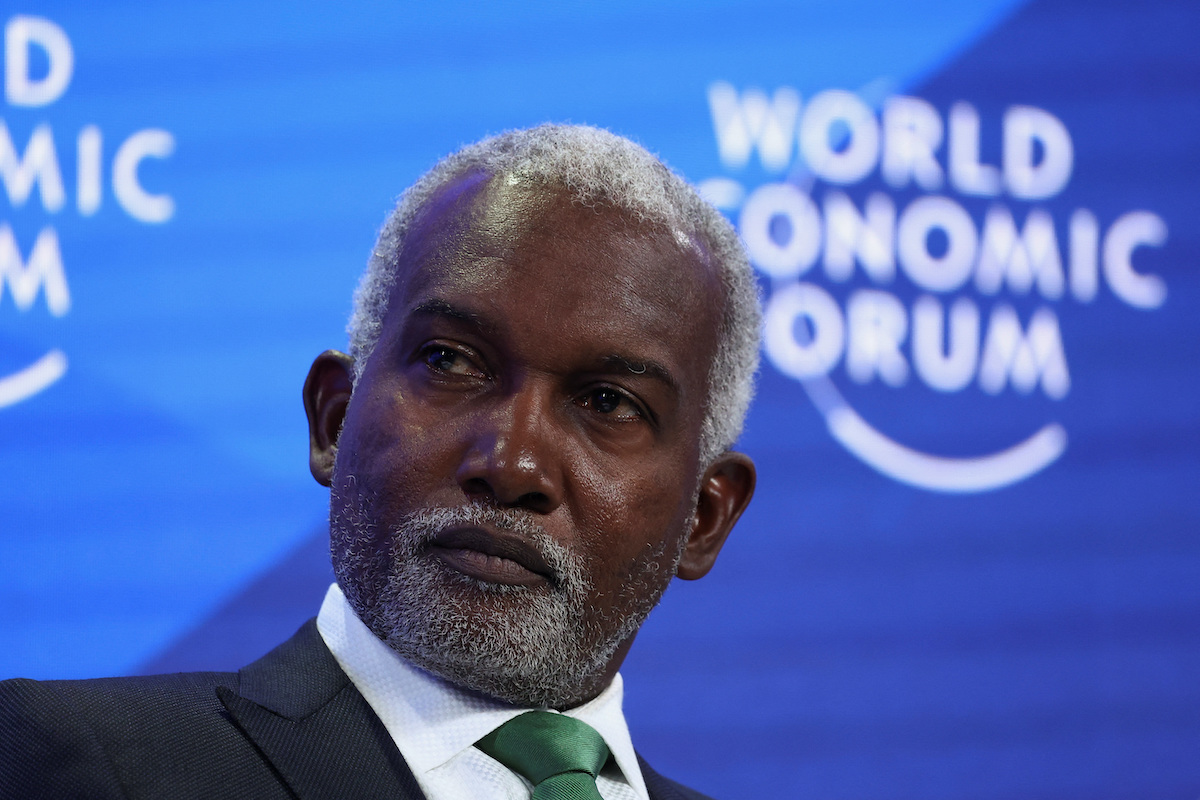 Nigerian Foreign Minister Yusuf Tuggar told a panel at the World Economic Forum that disinformation on social media could have a "deleterious effect on governments and governance." (Reuters)