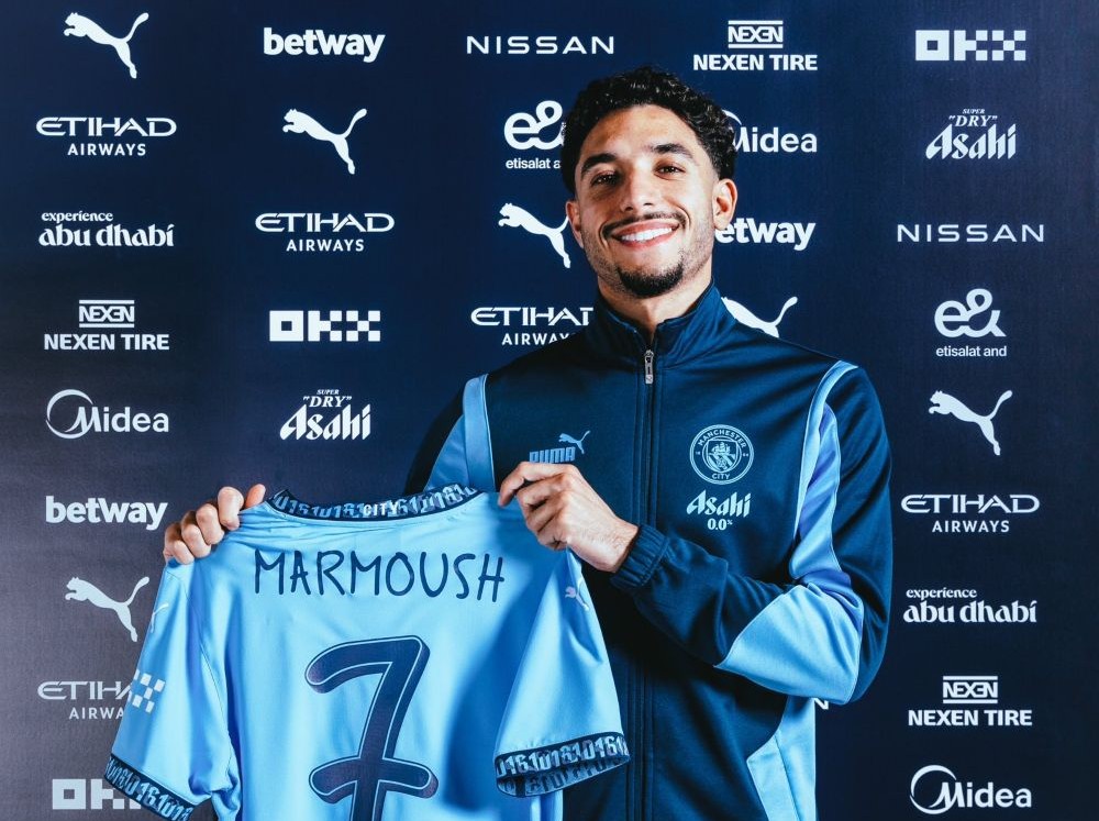Omar Marmoush has moved from Eintracht Frankfurt to Manchester City. (X/@OmarMarmoush)