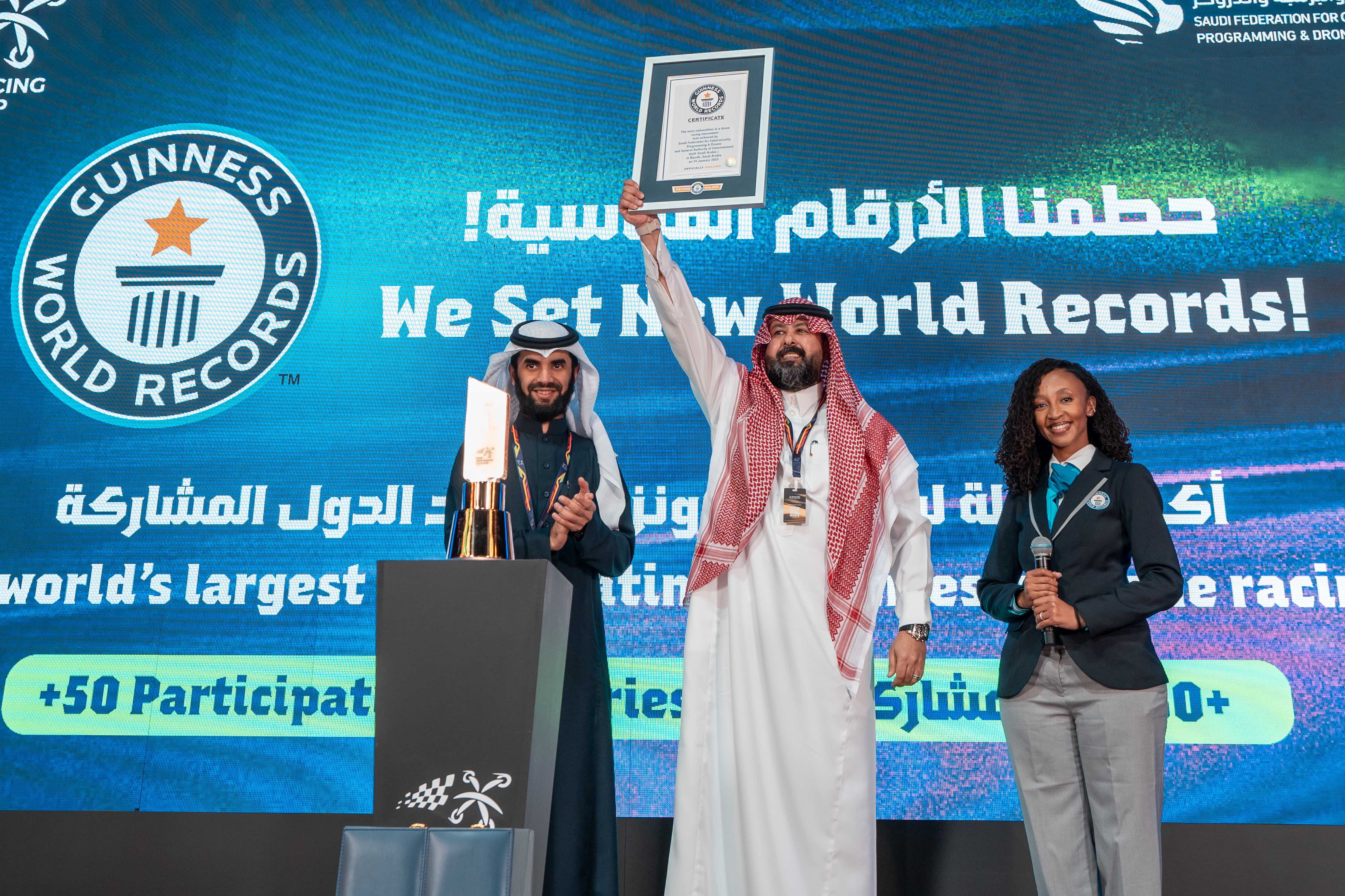 Drone Racing World Cup in Riyadh sets world record