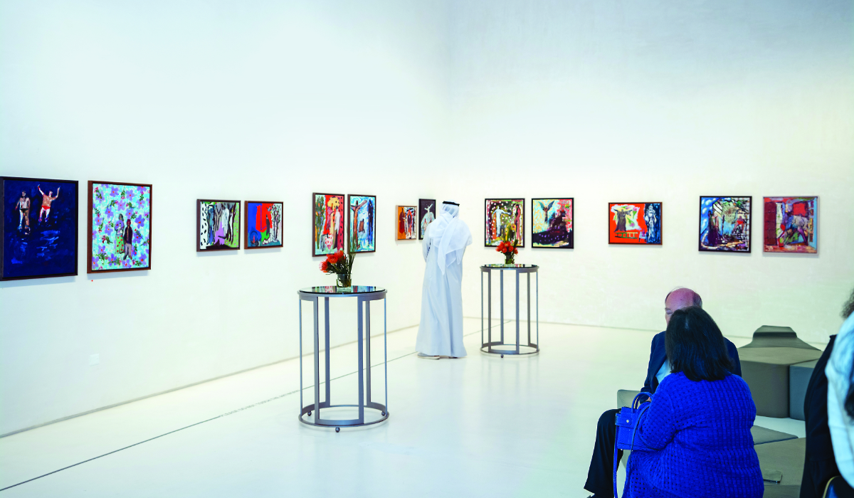 A delegation from the World Monument Fund recently visited various sites in Bahrain including the Sheikh Ebrahim Center to see historical restored houses. (AN photo by Abdulrahman Bin Shalhoub)