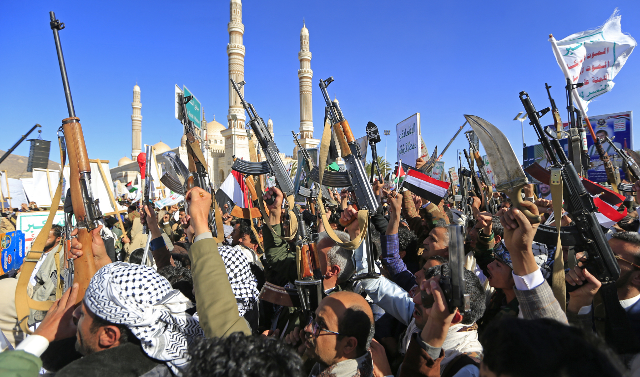 The Houthis, saying they are acting in solidarity with the Palestinians, have been attacking the Red Sea shipping route and firing on Israel since the outbreak of the Gaza war. (AFP/File)