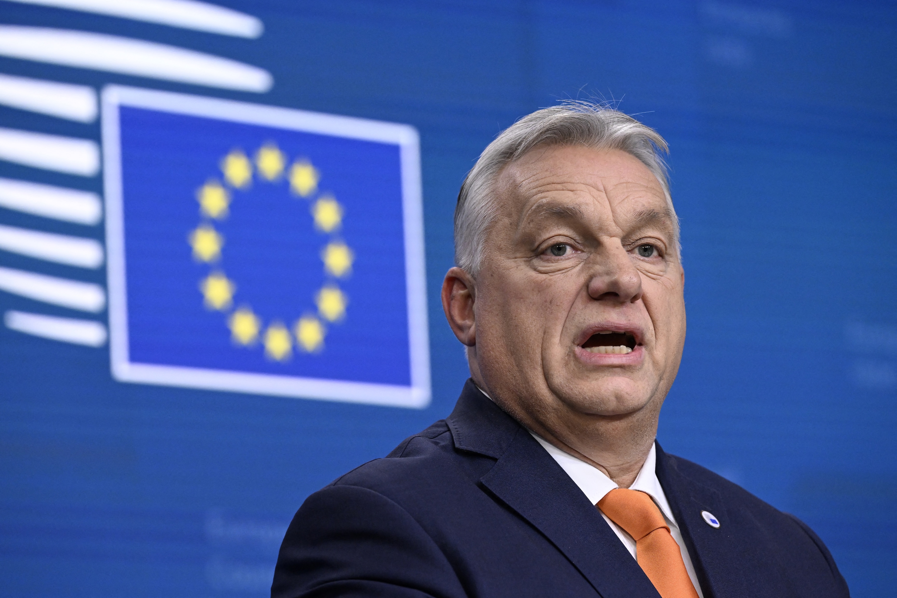 Hungary's Prime Minister Viktor Orban helped launch the Patriots for Europe bloc in the EU parliament last year. (AFP)