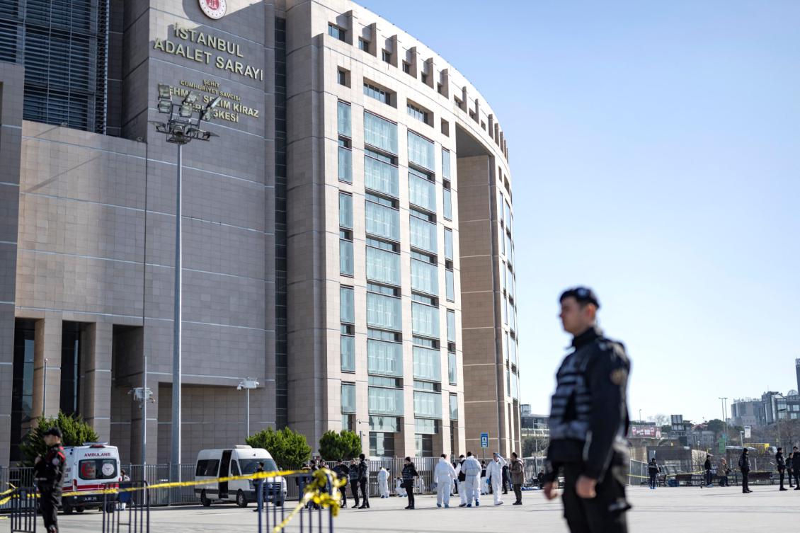 The Caglayan courthouse, in Istanbul on February 6, 2024. (File/AFP)