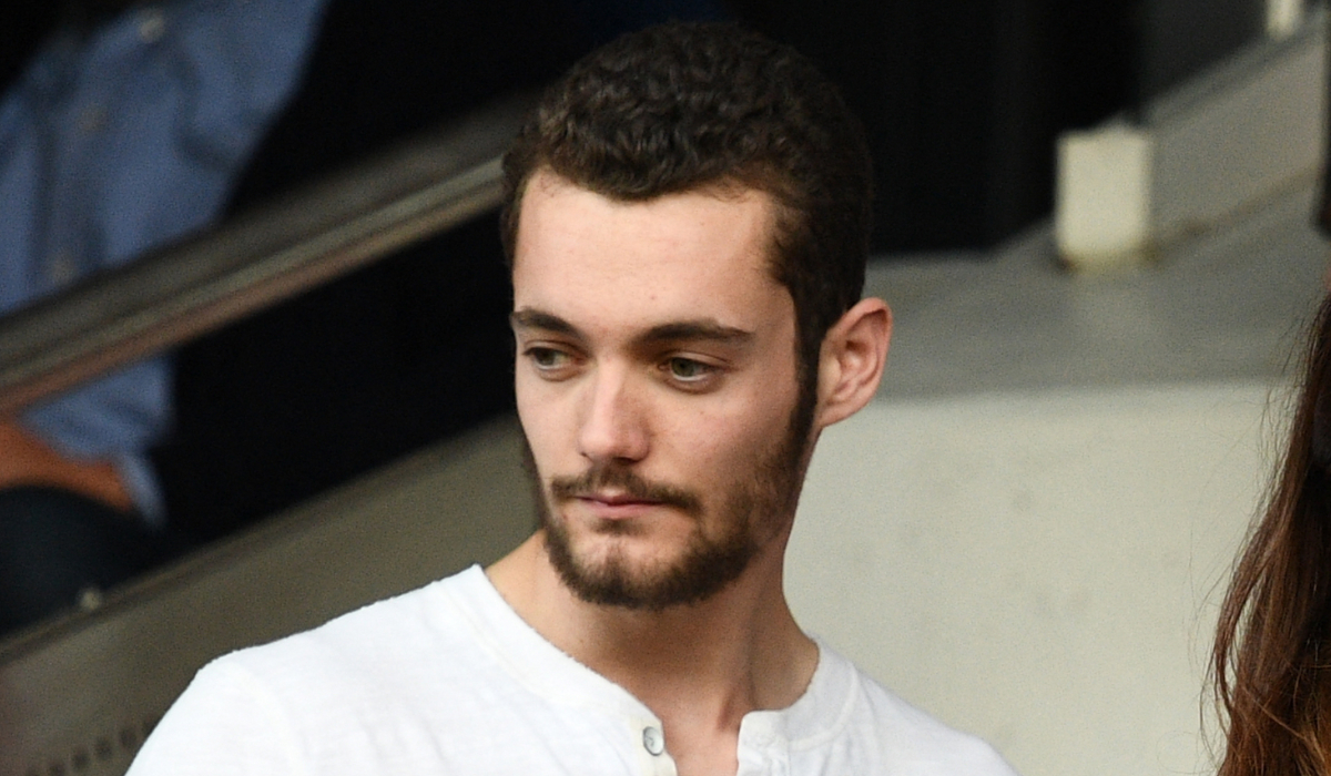 Son of former French president Louis Sarkozy arrives to attend the French L1 football match in Paris. (AFP file photo)