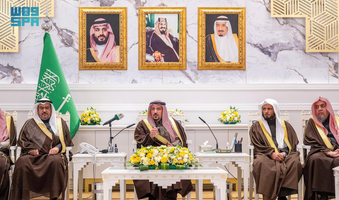 In a meeting on Wednesday, the governor praised government and private sector efforts, particularly the contributions of the Ministry of Environment, Water and Agriculture and the National Center for Vegetation Cover Development and Combating Desertification. (SPA)