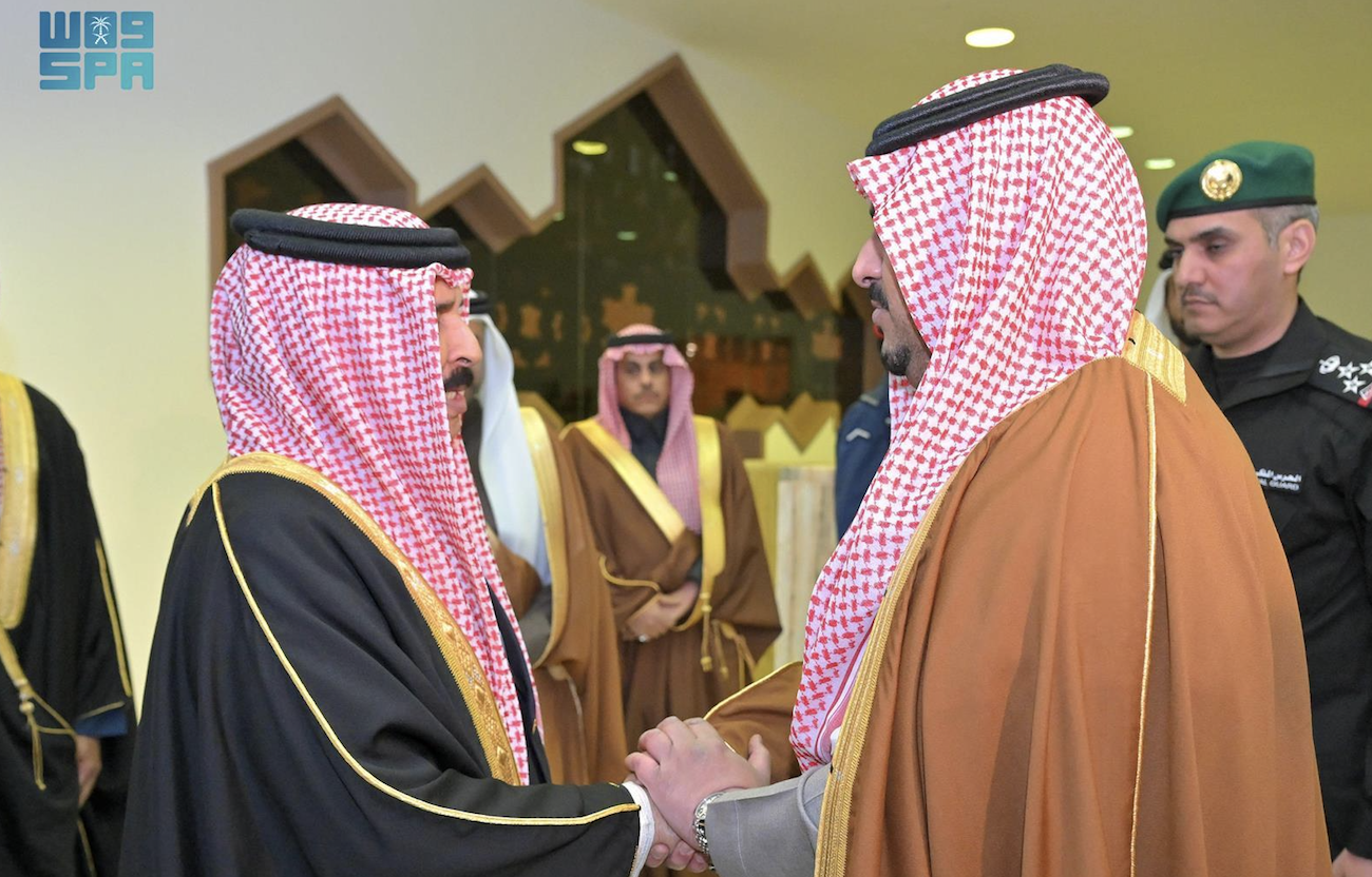 Bahrain’s King Hamad leaves Riyadh on Wednesday. (SPA)