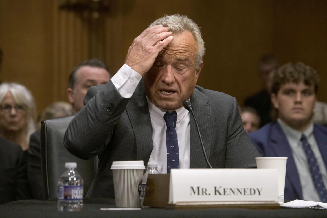 Robert F. Kennedy, Jr., President Donald Trump's nominee to serve as Secretary of Health and Human Services, testifies during a Senate Committee on Health, Education, Labor and Pensions hearing for his pending confirmation on Capitol Hill. (AP)