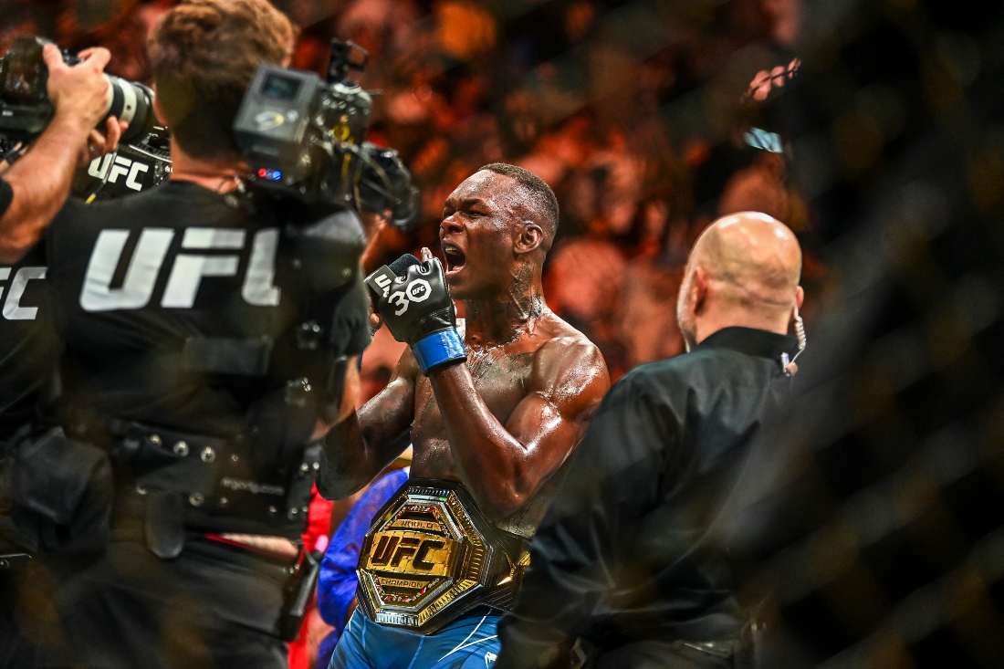 Adesanya, the UFC’s No. 2-ranked middleweight, says he is ready for the fight against Imavov at Riyadh’s anb Arena. (FILE/AFP)