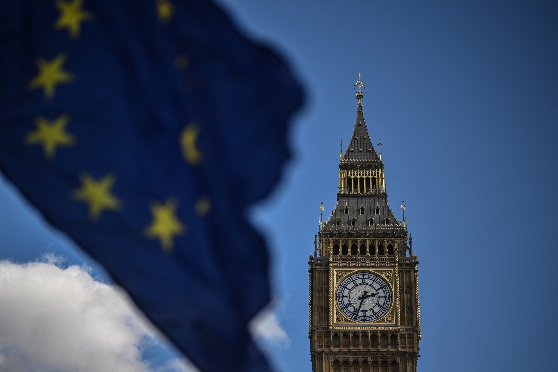 By the end of January it will be five years since the UK left the EU. (AFP)