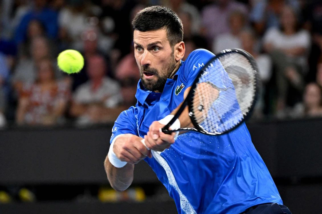 Novak Djokovic was in imperious form as he demolished Gael Monfils 6-3, 6-3 to reach the quarter-finals of the Brisbane International on Thursday, with the Australian Open just over a week away. (AFP)