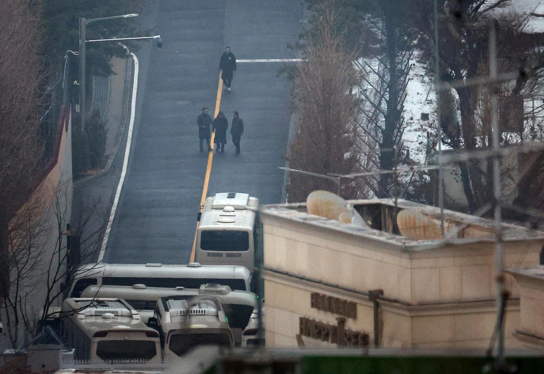 Impeached South Korean President Yoon Suk Yeol remained holed up in his residence surrounded by hundreds of guards preventing his arrest. (Reuters)