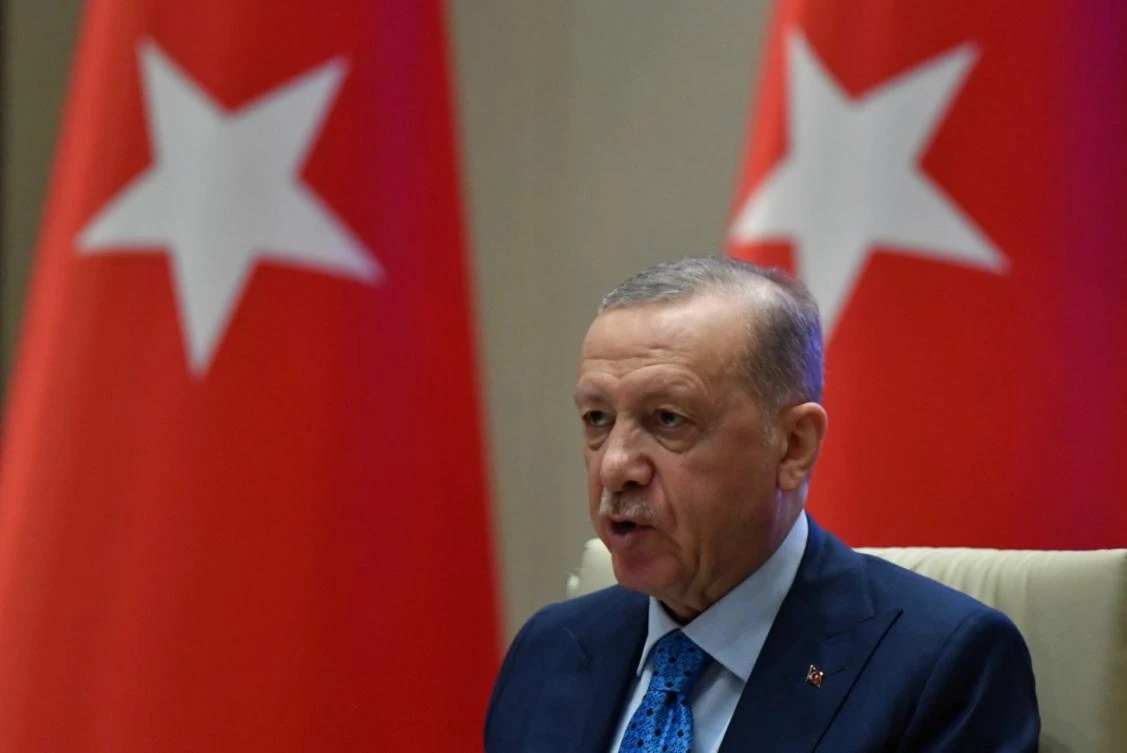 Turkish President Tayyip Erdogan said on Monday that the end of Kurdish militants in Syria was getting closer. (File/AFP)