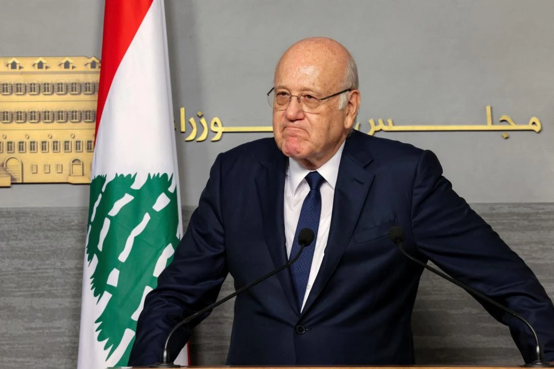 Najib Mikati said Syria’s de facto leader Ahmed Al-Sharaa had invited him for an official visit. (File/AFP)