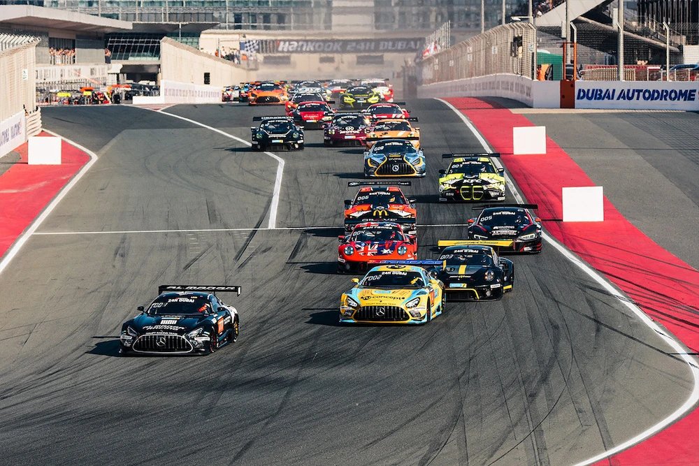 The 20th edition of the 24H Dubai race will take place at Dubai Autodrome at the weekend. (Supplied)
